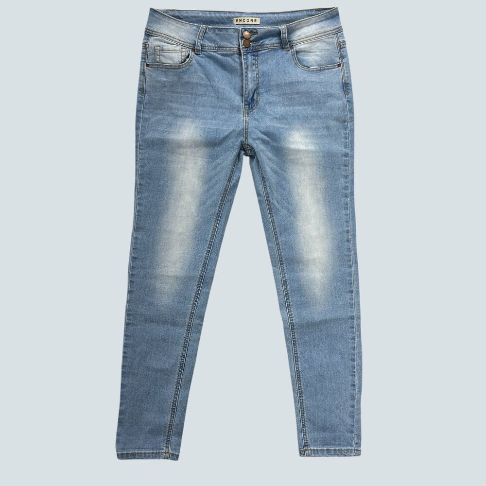 Encore Light Wash Skinny Jeans With Stretchy Cotton Blend Material Juniors 15